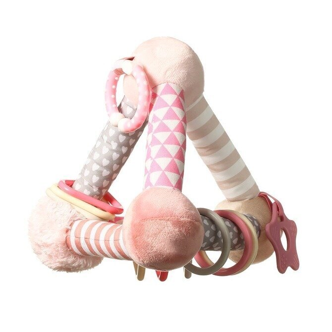 Rattle BabyOno püramiid 898/01, roosa hind ja info | Imikute mänguasjad | kaup24.ee