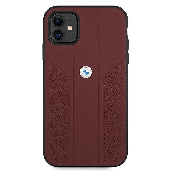 Case BMW BMHCN61RSPPR iPhone 11 6.1 &quot;red / red hardcase Leather Curve Perforate hind ja info | Telefoni kaaned, ümbrised | kaup24.ee