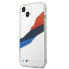 Case BMW BMHCP13SSKTGT iPhone 13 mini 5,4 &quot;transparent hardcase Motorsport Tricolor цена и информация | Чехлы для телефонов | kaup24.ee