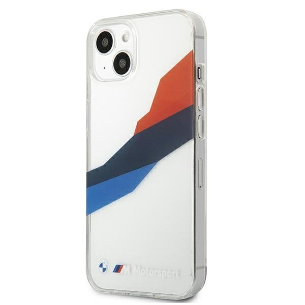 Case BMW BMHCP13SSKTGT iPhone 13 mini 5,4 &quot;transparent hardcase Motorsport Tricolor hind ja info | Telefoni kaaned, ümbrised | kaup24.ee