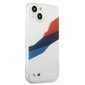 Case BMW BMHCP13SSKTGT iPhone 13 mini 5,4 &quot;transparent hardcase Motorsport Tricolor hind ja info | Telefoni kaaned, ümbrised | kaup24.ee