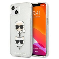 Karl Lagerfeld KLHCP13MKCTUGLS iPhone 13 6.1 &quot;silver / silver hardcase Glitter Karl`s &amp; Choupette hind ja info | Telefoni kaaned, ümbrised | kaup24.ee