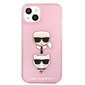 Karl Lagerfeld KLHCP13SKCTUGLP iPhone 13 mini 5,4" różowy/pink hardcase Glitter Karl`s & Choupette цена и информация | Telefoni kaaned, ümbrised | kaup24.ee