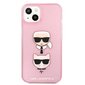 Karl Lagerfeld KLHCP13SKCTUGLP iPhone 13 mini 5,4" różowy/pink hardcase Glitter Karl`s & Choupette hind ja info | Telefoni kaaned, ümbrised | kaup24.ee