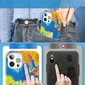 Kingxbar Watercolor Series color case for iPhone 12 Pro Max yellowblue (Żółtoniebieski) цена и информация | Telefoni kaaned, ümbrised | kaup24.ee