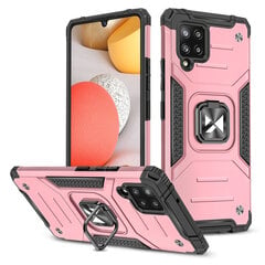 Wozinsky Ring Armor Case Kickstand Tough Rugged Cover for Samsung Galaxy A42 5G pink (Pink) hind ja info | Telefoni kaaned, ümbrised | kaup24.ee