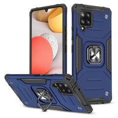 Wozinsky Ring Armor Case Kickstand Tough Rugged Cover for Samsung Galaxy A42 5G blue (Light blue || Niebieski) hind ja info | Telefoni kaaned, ümbrised | kaup24.ee