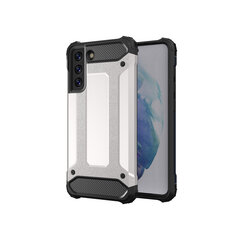 Hybrid Armor Case Tough Rugged Cover for Samsung Galaxy S21 FE silver (Silver) hind ja info | Telefoni kaaned, ümbrised | kaup24.ee