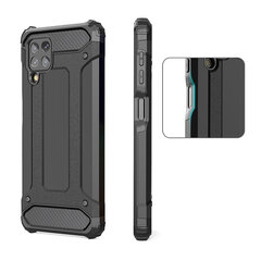 Hybrid Armor Case Tough Rugged Cover for Samsung Galaxy A22 4G black цена и информация | Чехлы для телефонов | kaup24.ee