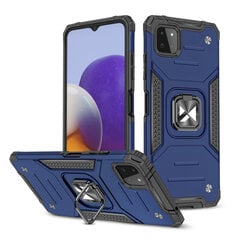 Wozinsky Ring Armor Case Kickstand Tough Rugged Cover for Samsung Galaxy A22 4G blue (Light blue || Niebieski) hind ja info | Telefoni kaaned, ümbrised | kaup24.ee