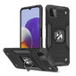 Wozinsky Ring Armor Case Kickstand Tough Rugged Cover for Samsung Galaxy A22 4G black (Black) цена и информация | Telefoni kaaned, ümbrised | kaup24.ee