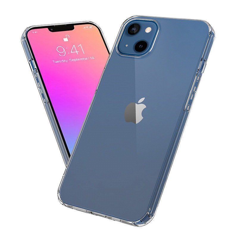 Ultra Clear 0.5mm Case Gel TPU Cover for iPhone 13 mini transparent (Transparent \ iPhone 13 mini) цена и информация | Telefoni kaaned, ümbrised | kaup24.ee