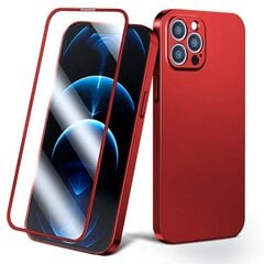 Joyroom 360 Full Case front and back cover for iPhone 13 Pro Max + tempered glass screen protector red (JR-BP928 red) (Red) цена и информация | Чехлы для телефонов | kaup24.ee