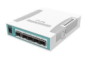 Маршрутизатор Mikrotik CRS106-1C-5S network switch Gigabit Ethernet (10/100/1000) Power over Ethernet (PoE), белый  цена и информация | Коммутаторы (Switch) | kaup24.ee