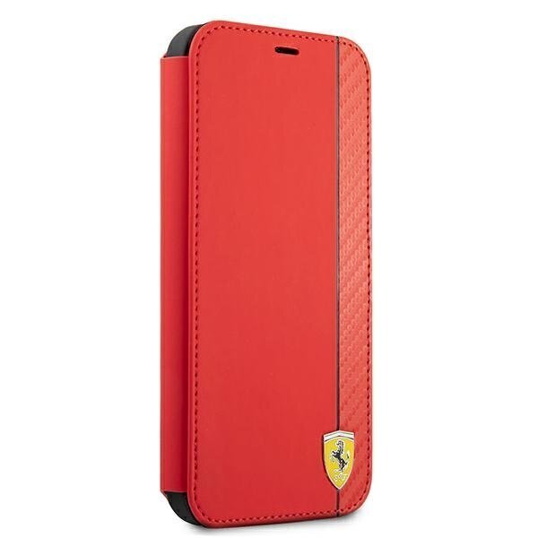 Ferrari FESAXFLBKP13LRE iPhone 13 Pro / 13 6.1 &quot;red / red book On Track Carbon Stripe hind ja info | Telefoni kaaned, ümbrised | kaup24.ee