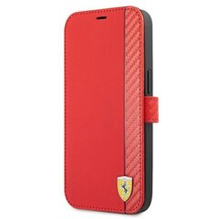 Ferrari FESAXFLBKP13LRE iPhone 13 Pro / 13 6.1 &quot;red / red book On Track Carbon Stripe цена и информация | Чехлы для телефонов | kaup24.ee
