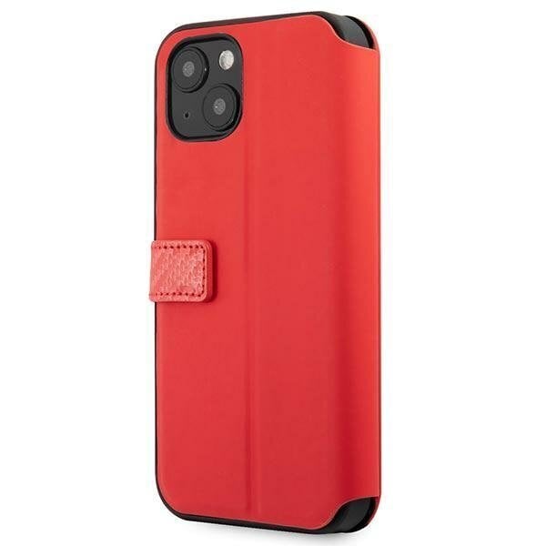 Ferrari FESAXFLBKP13SRE iPhone 13 mini 5,4 &quot;red / red book On Track Carbon Stripe цена и информация | Telefoni kaaned, ümbrised | kaup24.ee