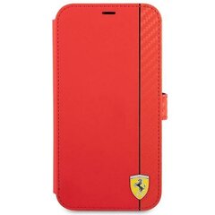 Ferrari FESAXFLBKP13SRE iPhone 13 mini 5,4 &quot;red / red book On Track Carbon Stripe hind ja info | Telefoni kaaned, ümbrised | kaup24.ee