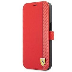 Ferrari FESAXFLBKP13SRE iPhone 13 mini 5,4 &quot;red / red book On Track Carbon Stripe hind ja info | Telefoni kaaned, ümbrised | kaup24.ee