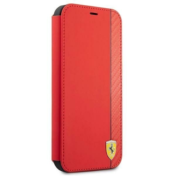 Ferrari FESAXFLBKP13SRE iPhone 13 mini 5,4 &quot;red / red book On Track Carbon Stripe цена и информация | Telefoni kaaned, ümbrised | kaup24.ee