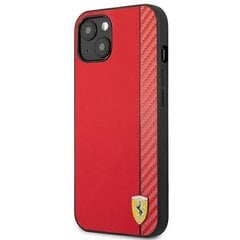 Ferrari FESAXHCP13SRE iPhone 13 mini 5,4 &quot;red / red hardcase On Track Carbon Stripe цена и информация | Чехлы для телефонов | kaup24.ee