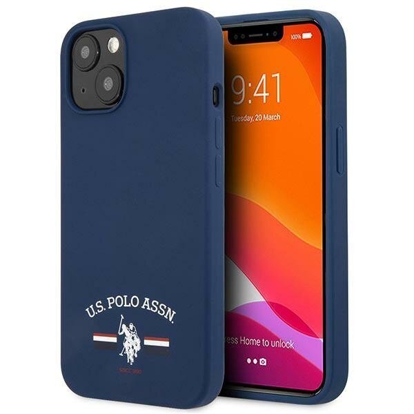 US Polo USHCP13SSFGV iPhone 13 mini 5.4 &quot;navy blue Silicone Collection цена и информация | Telefoni kaaned, ümbrised | kaup24.ee