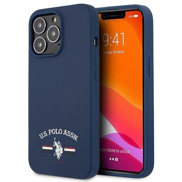 US Polo USHCP13XSFGV iPhone 13 Pro Max 6.7 &quot;navy blue / navy Silicone Collection цена и информация | Telefoni kaaned, ümbrised | kaup24.ee