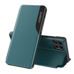 Eco Leather View Case elegant bookcase type case with kickstand for Samsung Galaxy A22 4G green (Green) hind ja info | Telefoni kaaned, ümbrised | kaup24.ee