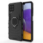 Ring Armor Case Kickstand Tough Rugged Cover for Samsung Galaxy A22 4G black hind ja info | Telefoni kaaned, ümbrised | kaup24.ee