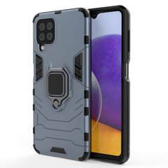 Ring Armor Case Kickstand Tough Rugged Cover for Samsung Galaxy A22 4G blue цена и информация | Чехлы для телефонов | kaup24.ee