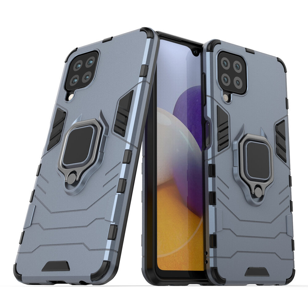 Ring Armor Case Kickstand Tough Rugged Cover for Samsung Galaxy A22 4G blue hind ja info | Telefoni kaaned, ümbrised | kaup24.ee