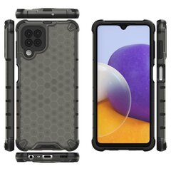 Honeycomb Case armor cover with TPU Bumper for Samsung Galaxy A22 4G black (Black) цена и информация | Чехлы для телефонов | kaup24.ee