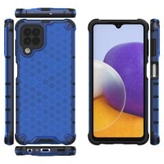 Honeycomb Case armor cover with TPU Bumper for Samsung Galaxy A22 4G blue (Light blue || Niebieski) цена и информация | Чехлы для телефонов | kaup24.ee