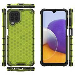 Honeycomb Case armor cover with TPU Bumper for Samsung Galaxy A22 4G green (Green) цена и информация | Чехлы для телефонов | kaup24.ee