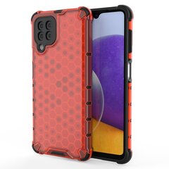 Honeycomb Case armor cover with TPU Bumper for Samsung Galaxy A22 4G red (Red) hind ja info | Telefoni kaaned, ümbrised | kaup24.ee