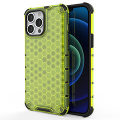 Honeycomb Case armor cover with TPU Bumper for iPhone 13 Pro Max green (Green) цена и информация | Чехлы для телефонов | kaup24.ee