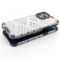 Honeycomb Case armor cover with TPU Bumper for iPhone 13 Pro Max transparent (Transparent) цена и информация | Чехлы для телефонов | kaup24.ee