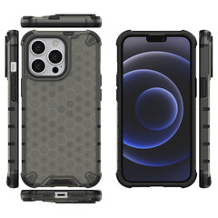 Honeycomb Case armor cover with TPU Bumper for iPhone 13 Pro black (Black) hind ja info | Telefoni kaaned, ümbrised | kaup24.ee