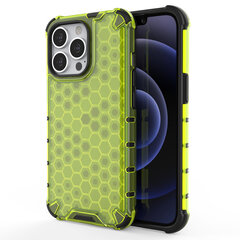 Honeycomb Case armor cover with TPU Bumper for iPhone 13 Pro green (Green) hind ja info | Telefoni kaaned, ümbrised | kaup24.ee
