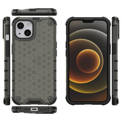 Honeycomb Case armor cover with TPU Bumper for iPhone 13 black (Black) цена и информация | Чехлы для телефонов | kaup24.ee