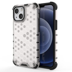 Honeycomb Case armor cover with TPU Bumper for iPhone 13 mini transparent (Transparent) цена и информация | Чехлы для телефонов | kaup24.ee