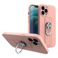 Ring Case silicone case with finger grip and stand for iPhone XS Max pink (Pink) hind ja info | Telefoni kaaned, ümbrised | kaup24.ee