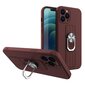 Ring Case silicone case with finger grip and stand for iPhone 11 Pro Max brown (Brown) цена и информация | Telefoni kaaned, ümbrised | kaup24.ee