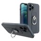 Ring Case silicone case with finger grip and stand for iPhone 12 mini dark blue (Dark blue) цена и информация | Telefoni kaaned, ümbrised | kaup24.ee
