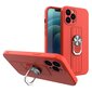 Ring Case silicone case with finger grip and stand for iPhone 13 mini red (Red) цена и информация | Telefoni kaaned, ümbrised | kaup24.ee