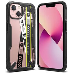 Ringke Fusion X Design durable PC Case with TPU Bumper for iPhone 13 black (Ticket band) (FXD545E43) hind ja info | Telefoni kaaned, ümbrised | kaup24.ee