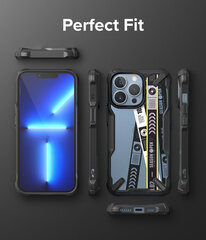 Ringke Fusion X Design durable PC Case with TPU Bumper for iPhone 13 Pro black (Ticket band) (FXD550E43) цена и информация | Чехлы для телефонов | kaup24.ee