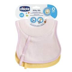 Chicco 086733, roosa /kollane, 2 tk. цена и информация | Слюнявчики | kaup24.ee