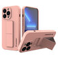 Wozinsky Kickstand Case iPhone 13 Pro pink silicone case with stand (Pink) hind ja info | Telefoni kaaned, ümbrised | kaup24.ee