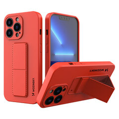 Wozinsky Kickstand Case silicone case with stand for iPhone 13 red (Red) hind ja info | Telefoni kaaned, ümbrised | kaup24.ee